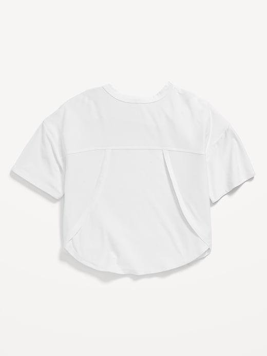 View large product image 2 of 2. Cloud 94 Soft Go-Dry Cool Cropped T-Shirt for Girls