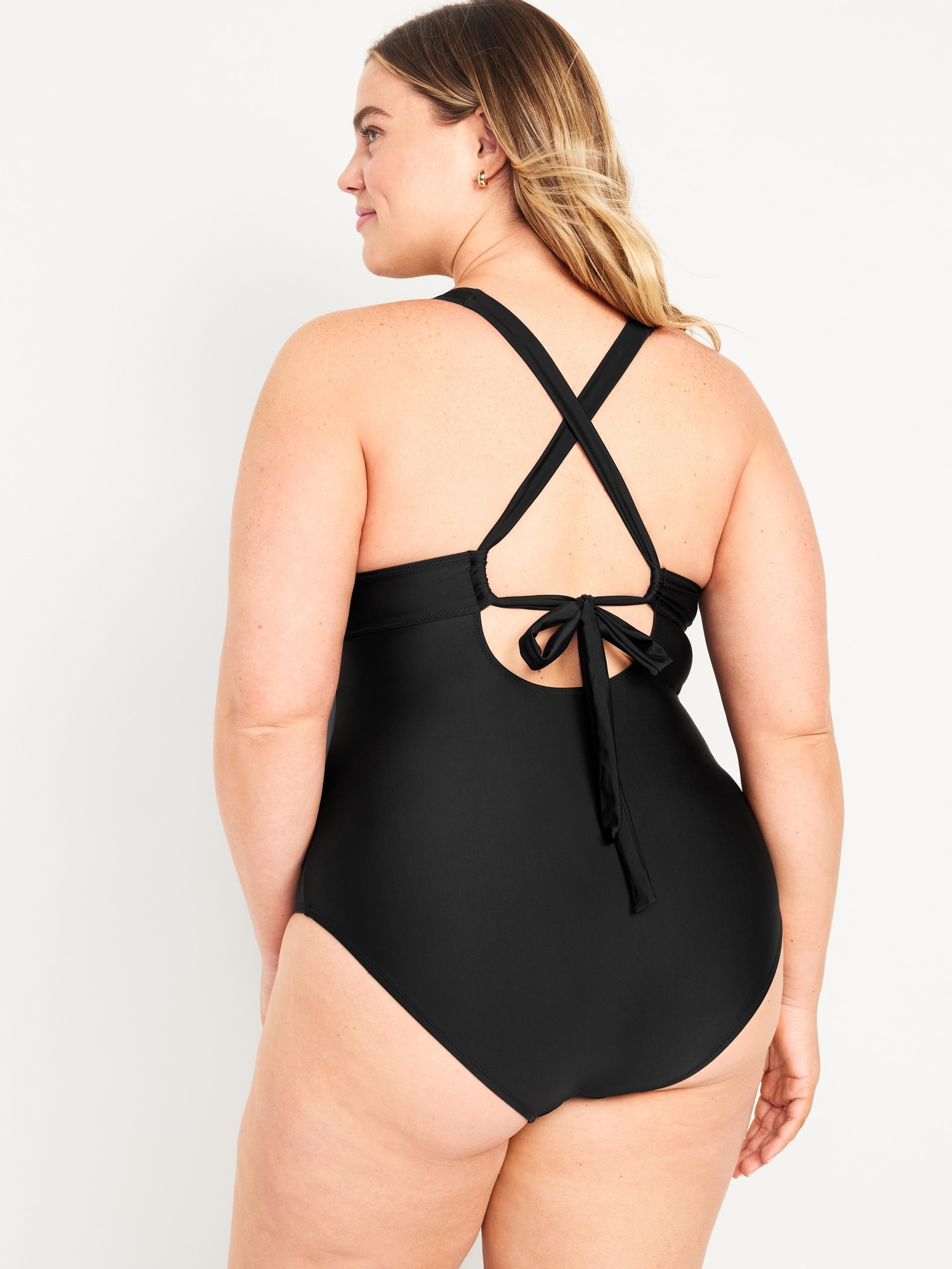 Tie Back One Piece Swimsuit Old Navy