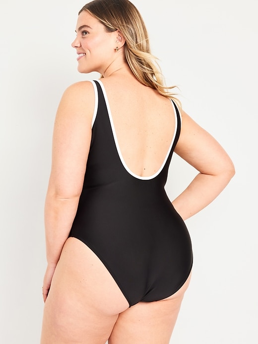 Image number 8 showing, Half Zip One-Piece Swimsuit