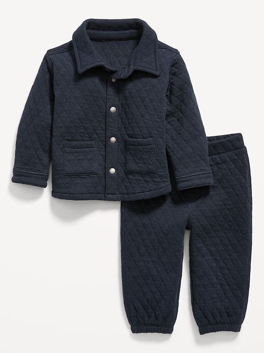 Unisex Quilted Pocket Shirt and Sweatpants Set for Baby Old Navy