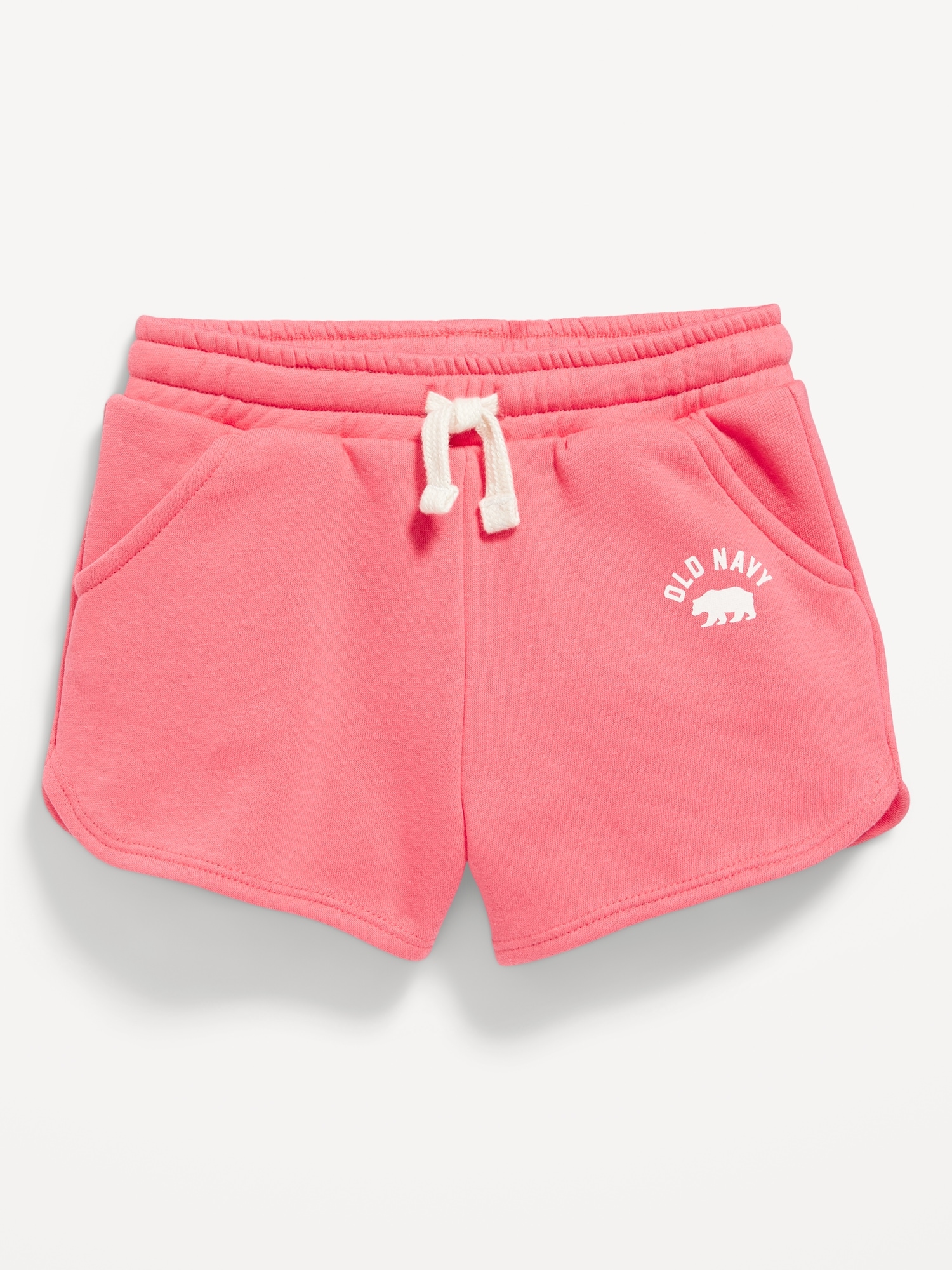 Logo-Graphic Dolphin-Hem Fleece Shorts for Toddler Girls Hot Deal