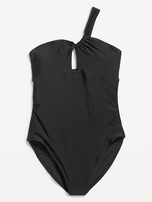 Image number 4 showing, One-Shoulder Cutout Swimsuit