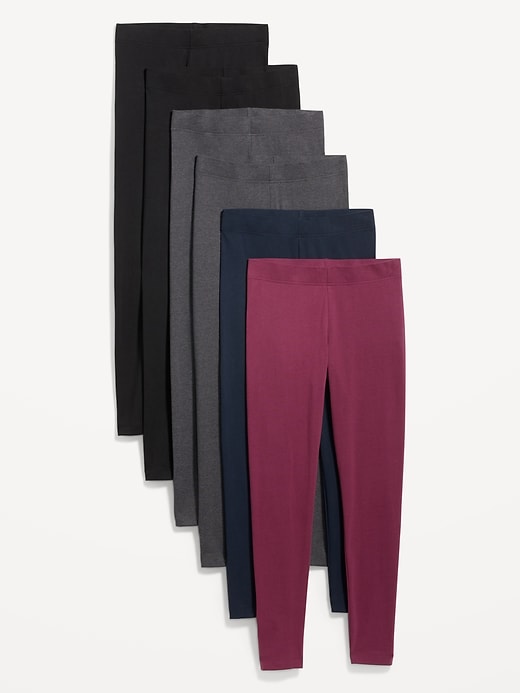 View large product image 1 of 3. High-Waisted Leggings 6-Pack for Women