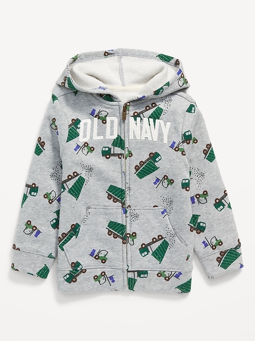 View large product image 1 of 1. Logo-Graphic Zip-Front Hoodie for Toddler Boys