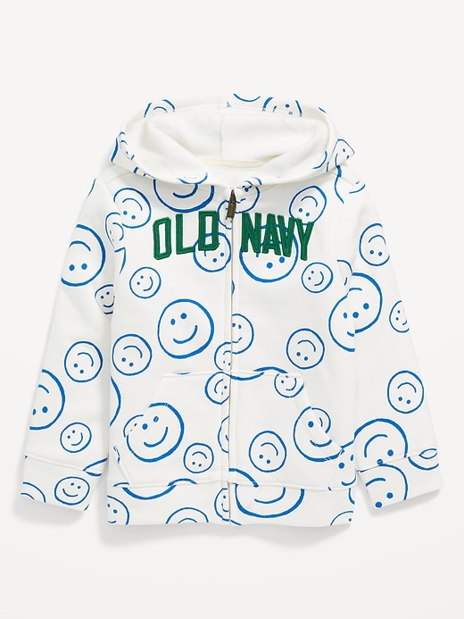 View large product image 1 of 2. Logo-Graphic Zip-Front Hoodie for Toddler Boys