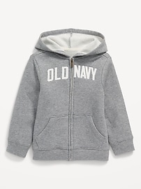 Image number 1 showing, Unisex Logo-Graphic Zip Hoodie for Toddler