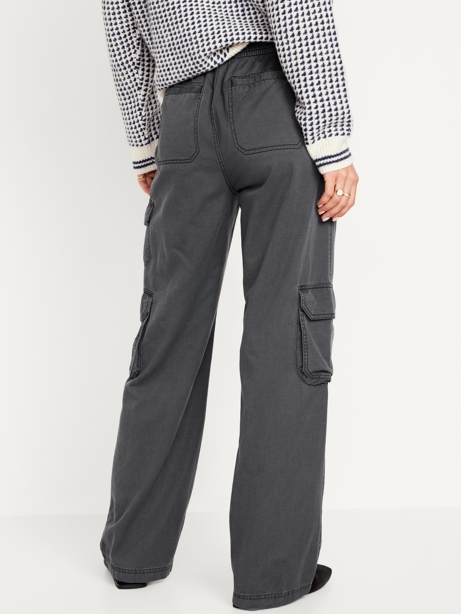 Mid-Rise Cargo Pants