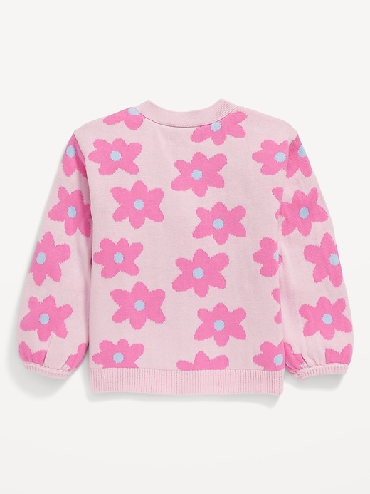 Printed Button-Front Cardigan Sweater for Toddler Girls | Old Navy