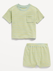 View large product image 3 of 3. Short-Sleeve Pocket T-Shirt and Shorts Set for Baby