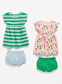View large product image 3 of 3. Short-Sleeve Dress and Bloomers Set for Baby