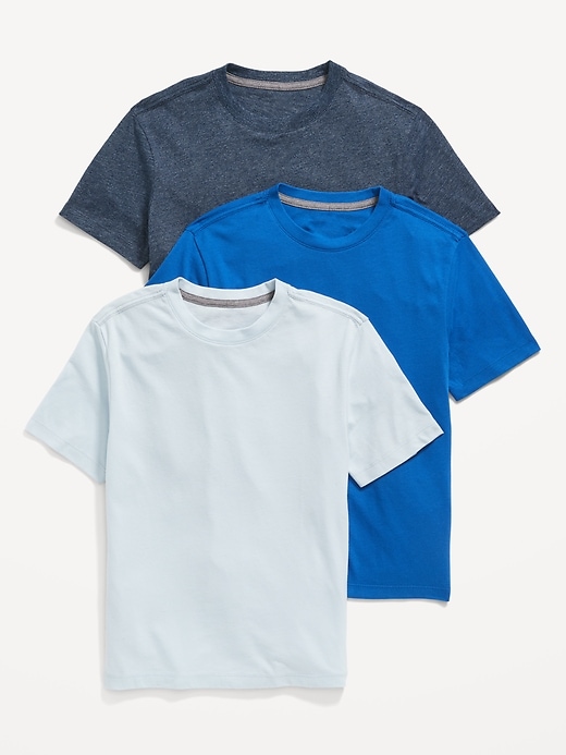 View large product image 1 of 2. Softest Crew-Neck T-Shirt 3-Pack for Boys