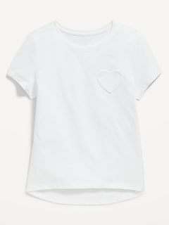 Softest Heart-Pocket T-Shirt for Girls
