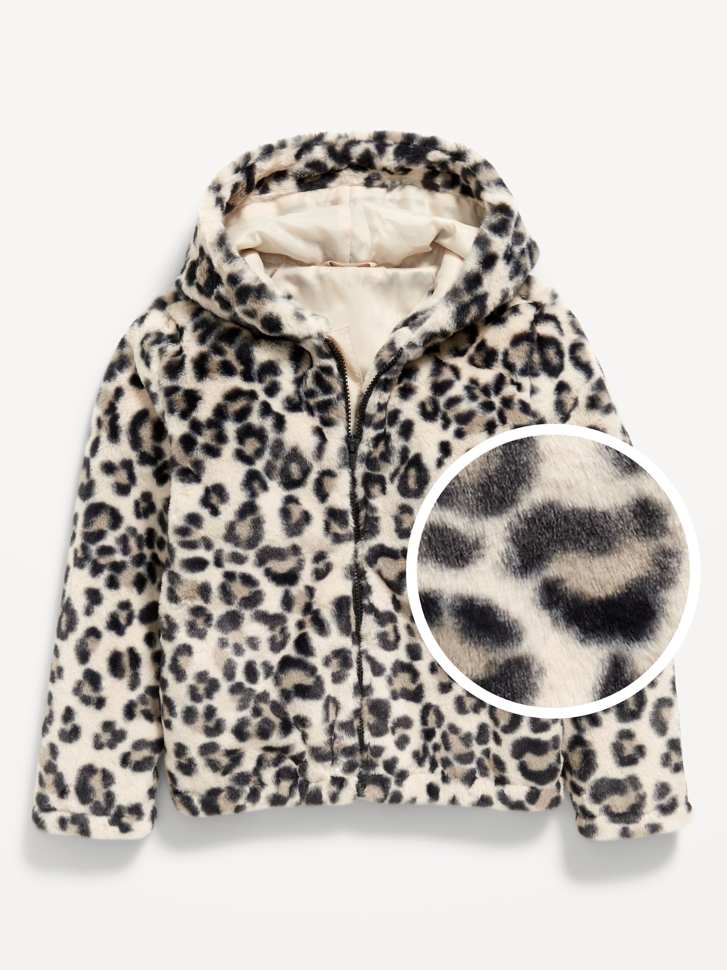 Faux-Fur Zip-Front Hoodie for Girls | Old Navy
