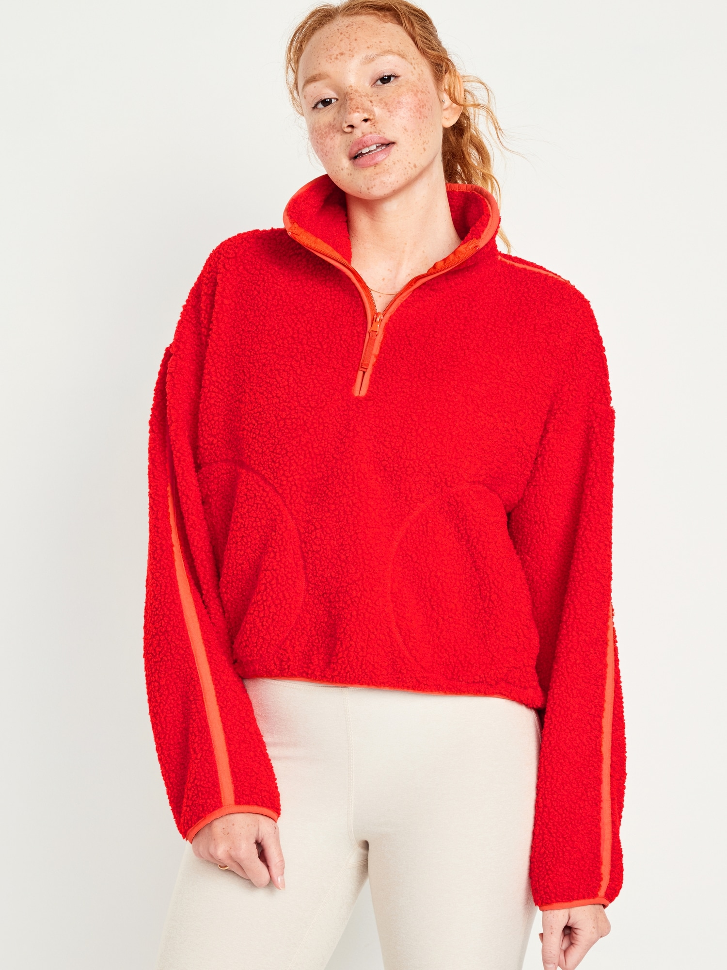 Old Navy XXL Red Quarter Zip Sweater / Fleece