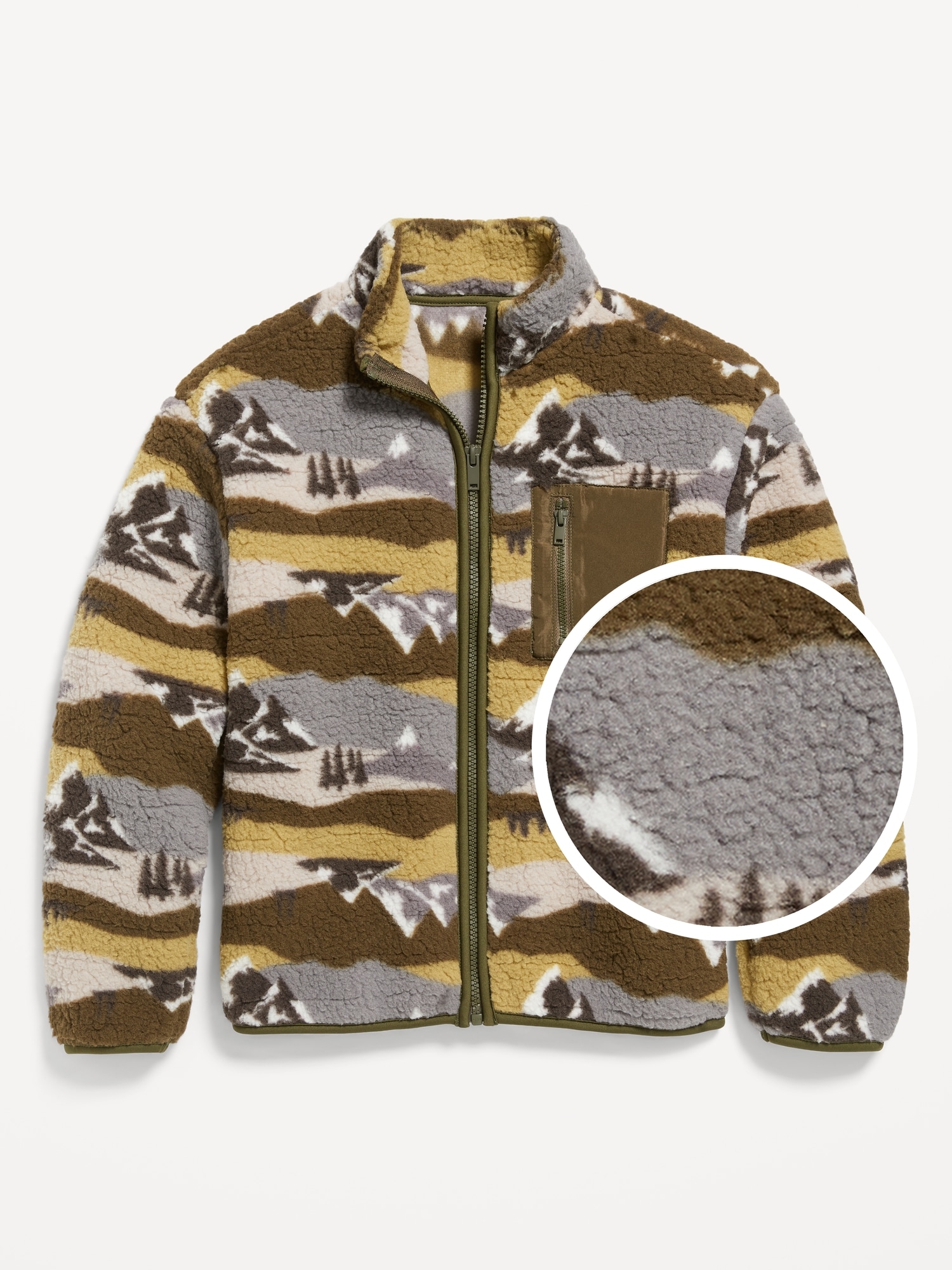 Cozy Sherpa Zip Jacket for Boys