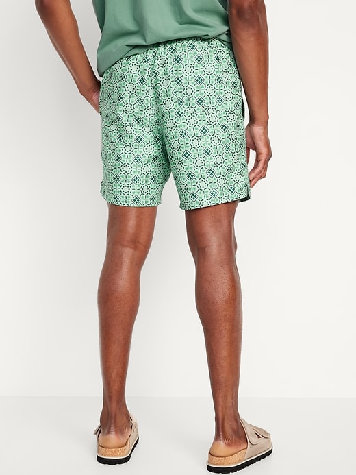 Image number 8 showing, Printed Swim Trunks -- 7-inch inseam
