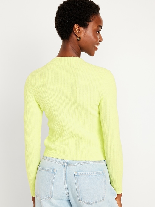 Image number 2 showing, Rib-Knit Crop Sweater