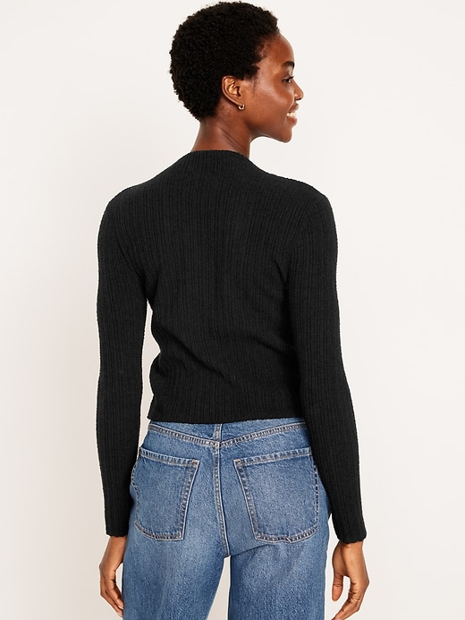 Image number 6 showing, Rib-Knit Crop Sweater