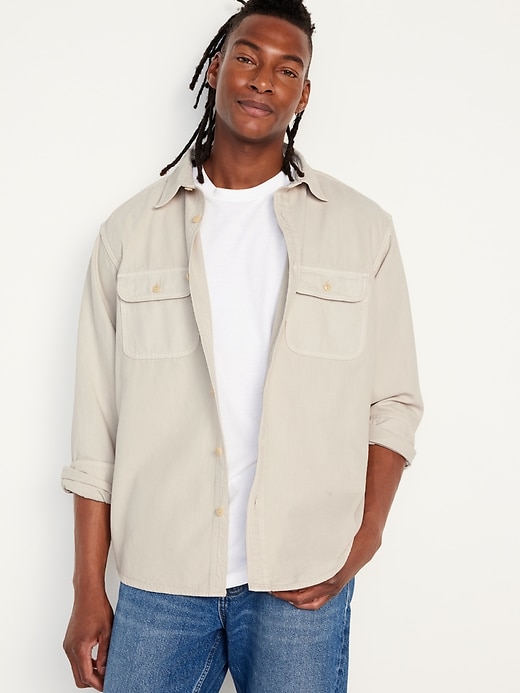 Image number 1 showing, Regular-Fit Non-Stretch Utility Shirt