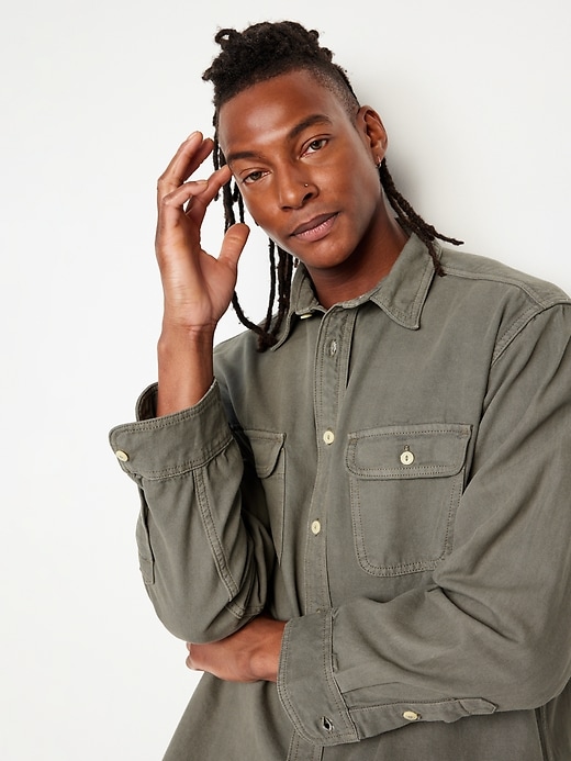 Image number 6 showing, Regular-Fit Non-Stretch Utility Shirt