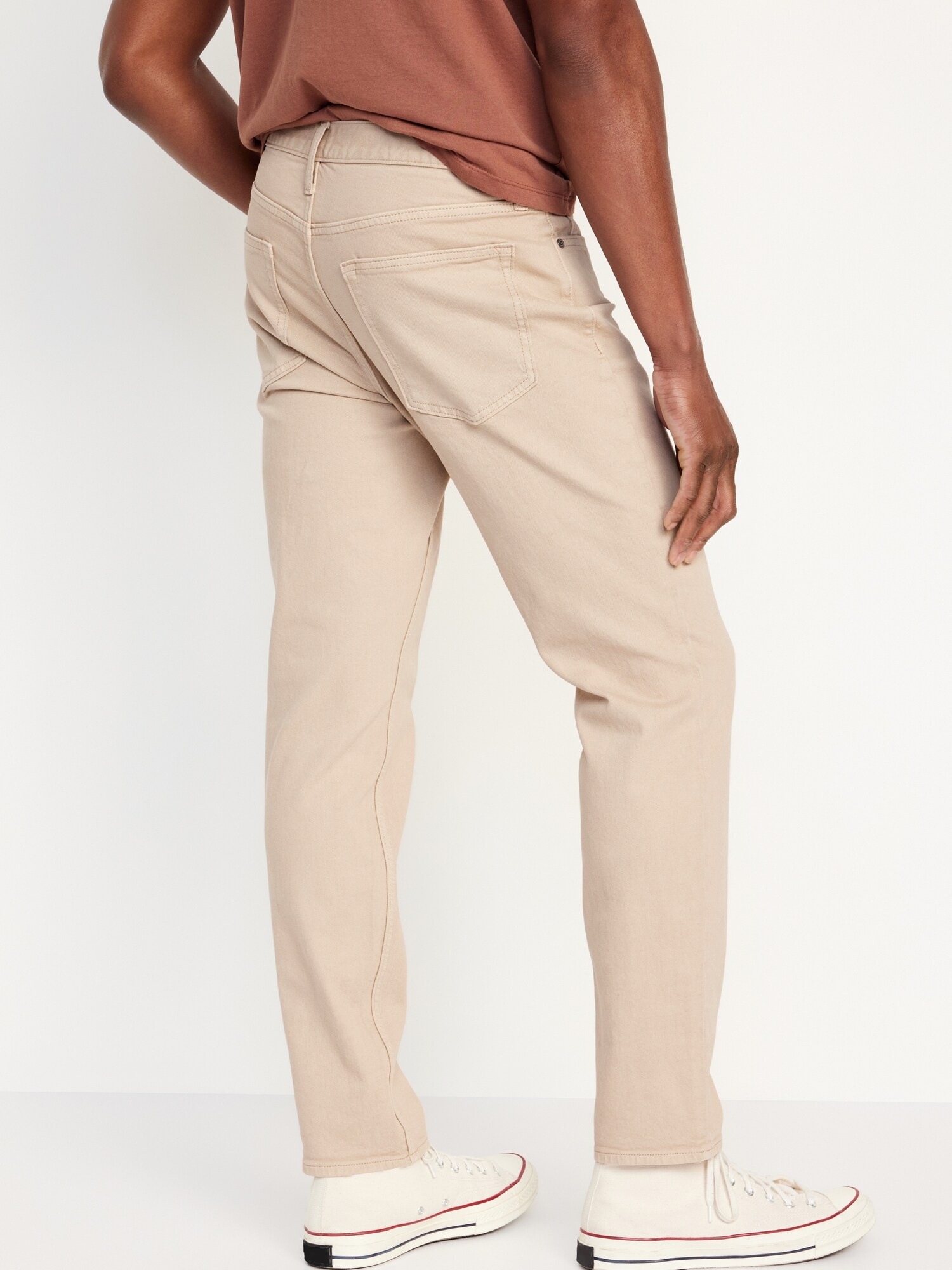 Мужские джинсы Old Navy Athletic Taper, цвет: Серо-бежевый — фото 2