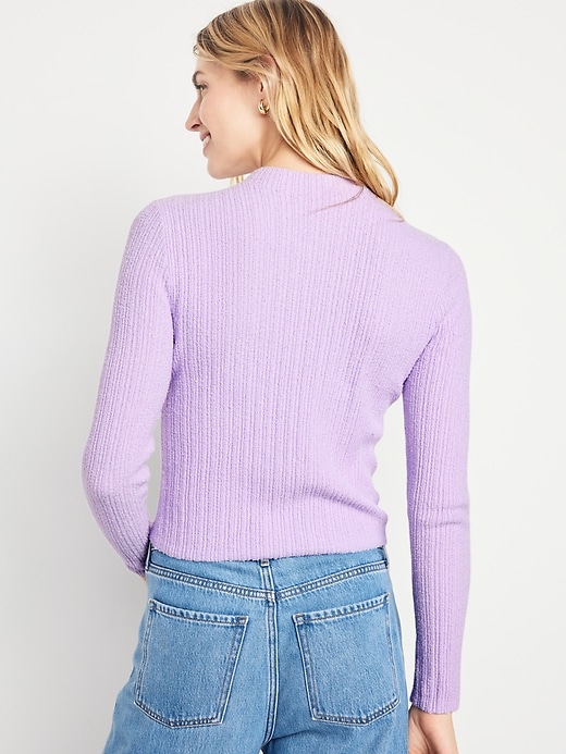 Image number 2 showing, Rib-Knit Crop Sweater