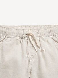 View large product image 3 of 3. Relaxed Pull-On Linen-Blend Pants for Baby