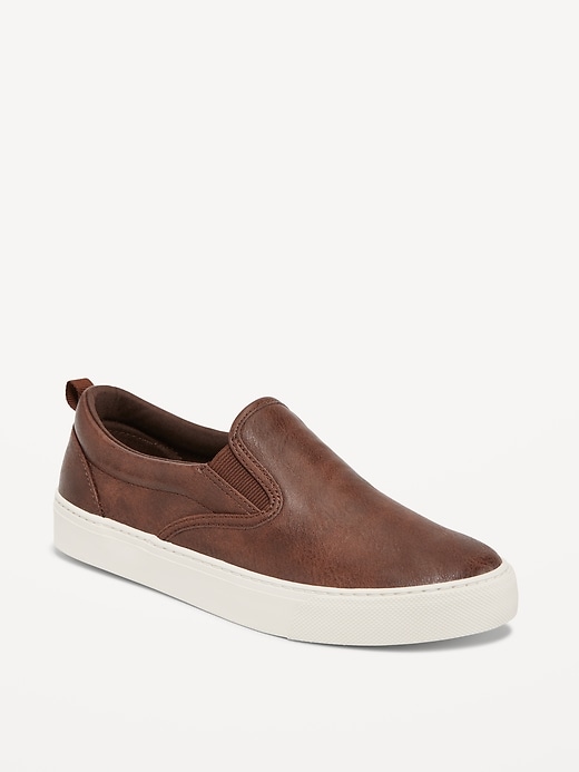 View large product image 1 of 4. Canvas Slip-On Sneakers for Boys