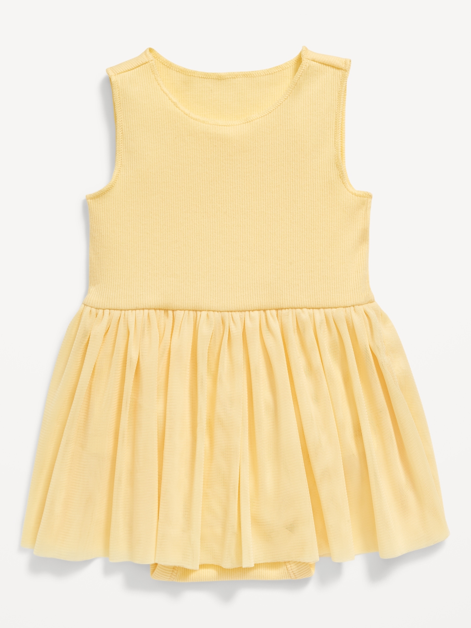 Sleeveless Rib-Knit Bodysuit Tutu Dress for Baby Hot Deal