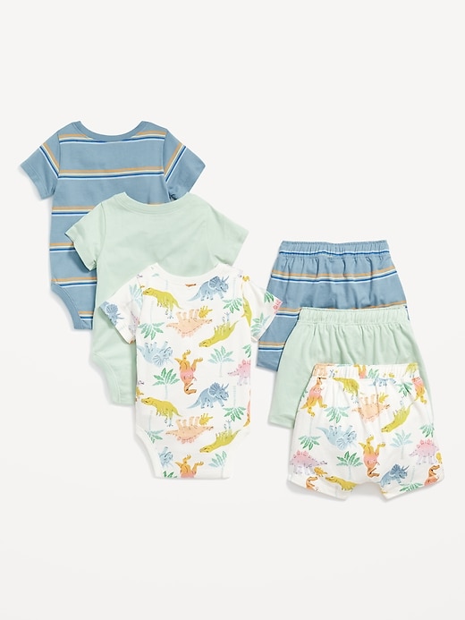 View large product image 2 of 3. Bodysuit and Shorts 6-Pack for Baby