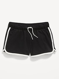 View large product image 4 of 4. Jersey-Knit Dolphin-Hem Cheer Shorts for Girls