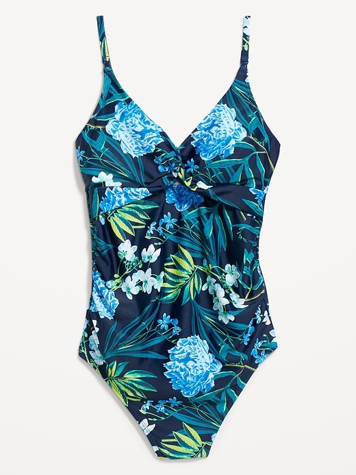 Image number 4 showing, Maternity Twist-Front Nursing Swimsuit