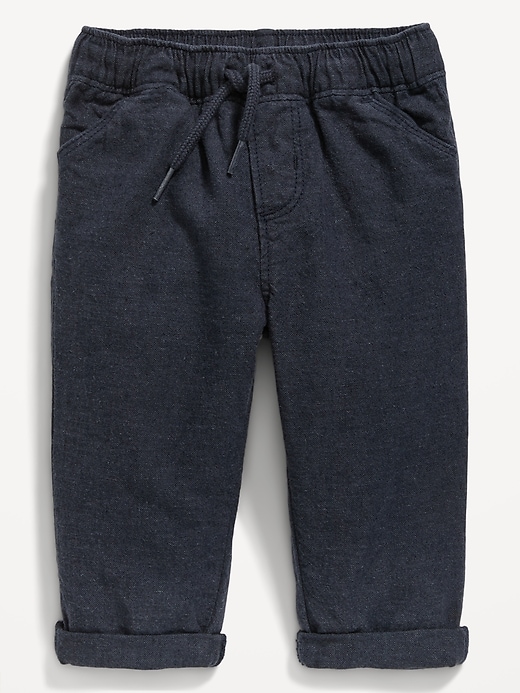 View large product image 1 of 1. Relaxed Pull-On Linen-Blend Pants for Baby
