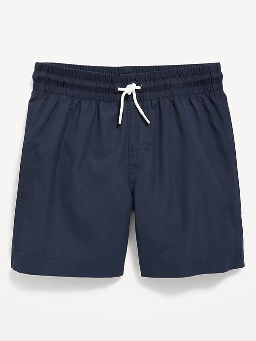 View large product image 1 of 1. Solid Swim Trunks for Boys