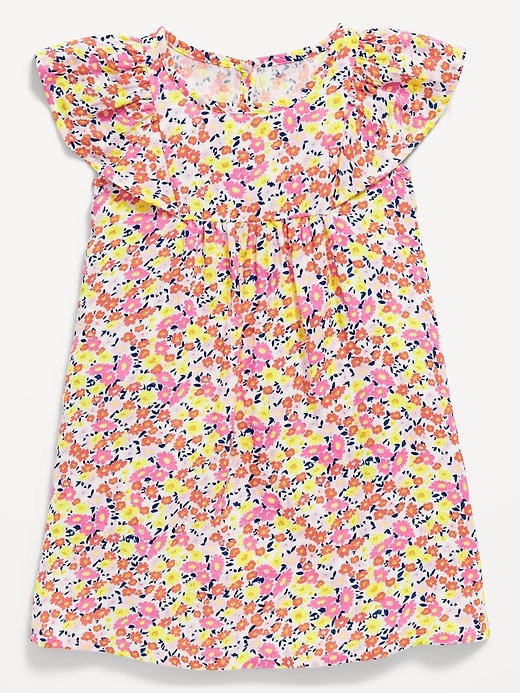 View large product image 1 of 2. Printed Flutter-Sleeve Dress for Toddler Girls