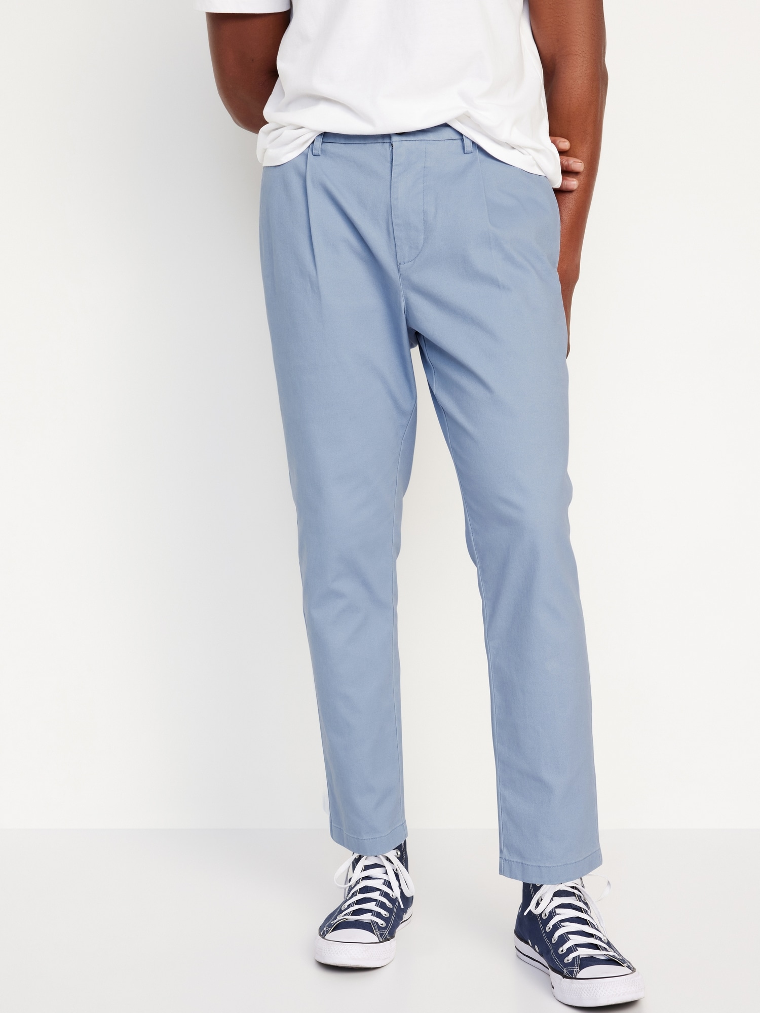 Loose Taper Built-In Flex Pleated Ankle Chino Hot Deal