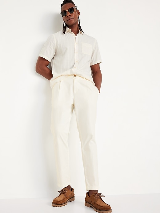 Image number 7 showing, Loose Taper Built-In Flex Pleated Ankle Chino