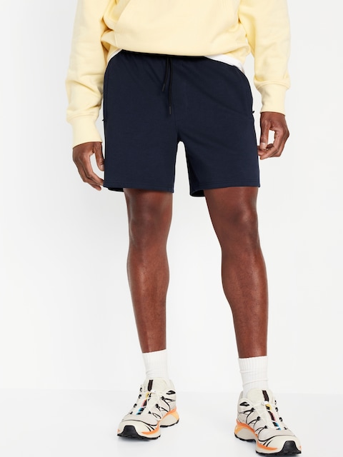 Dynamic Fleece Shorts -- 6-inch inseam - Classic Navy