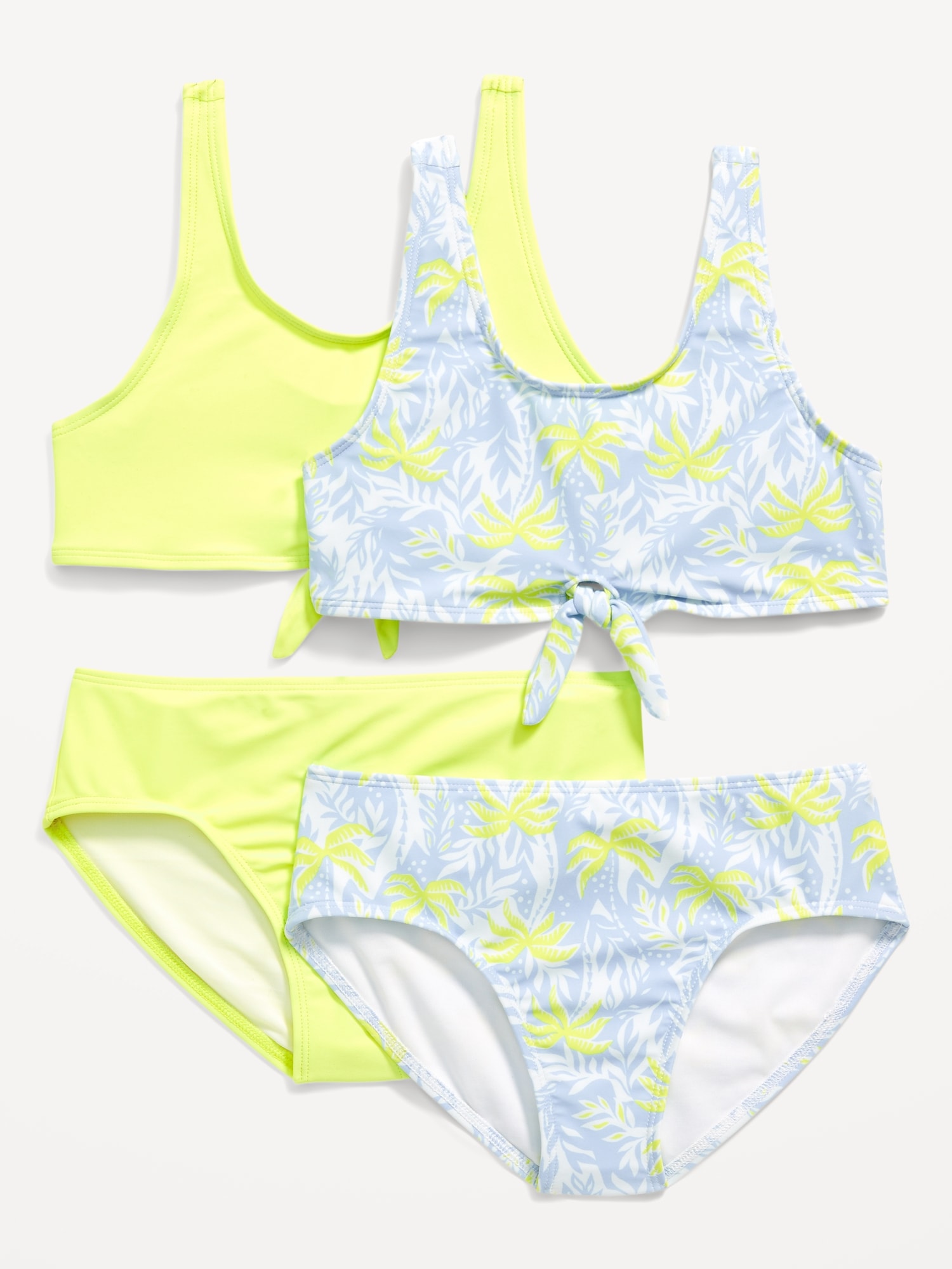 Tie-Front Bikini Swim Set 2-Pack for Girls Hot Deal