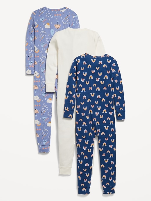 View large product image 2 of 3. Unisex Snug-Fit Printed Pajama One-Piece 3-Pack for Toddler & Baby