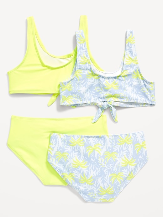 View large product image 2 of 2. Tie-Front Bikini Swim Set 2-Pack for Girls