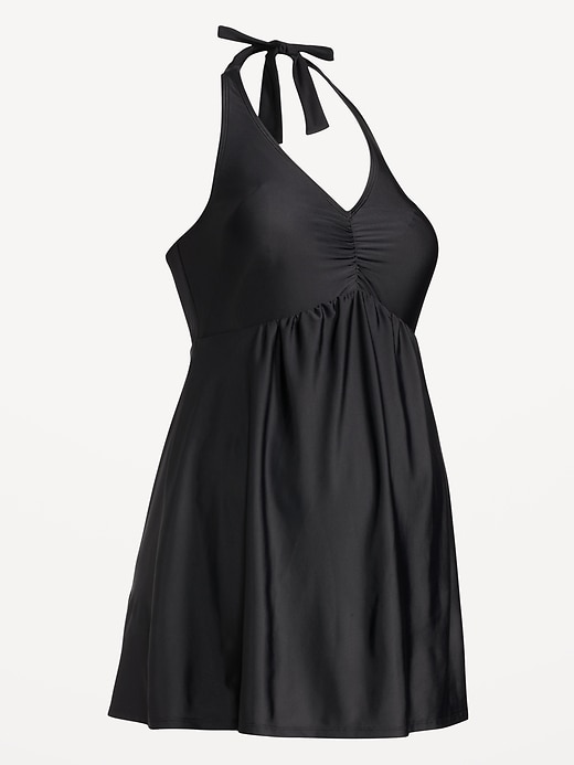View large product image 1 of 2. Maternity Halter Swim Dress