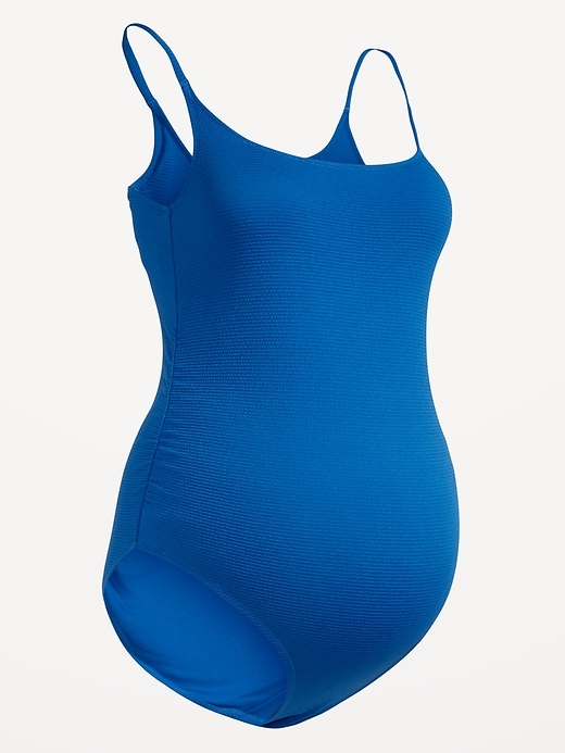 Image number 2 showing, Maternity Scoop Neck One-Piece Swimsuit