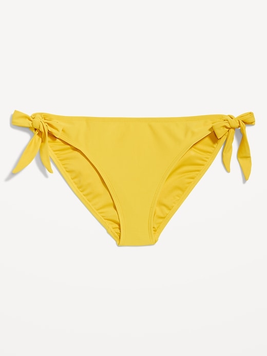 Image number 4 showing, Mid-Rise Side-Tie Bikini Swim Bottoms