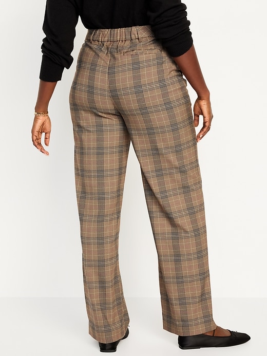 Image number 6 showing, Extra High-Waisted Pleated Taylor Trouser Wide-Leg Pants