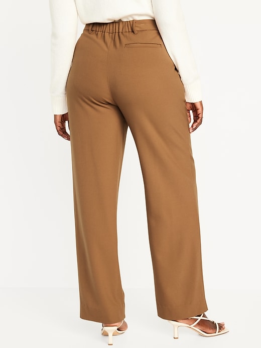 Image number 6 showing, Extra High-Waisted Pleated Taylor Trouser Wide-Leg Pants