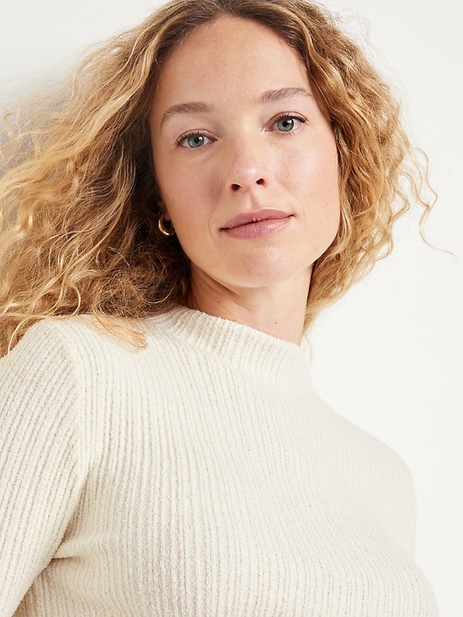 Image number 5 showing, Rib-Knit Crop Sweater