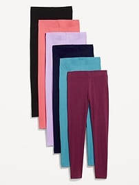 View large product image 4 of 4. High-Waisted Leggings 6-Pack for Women