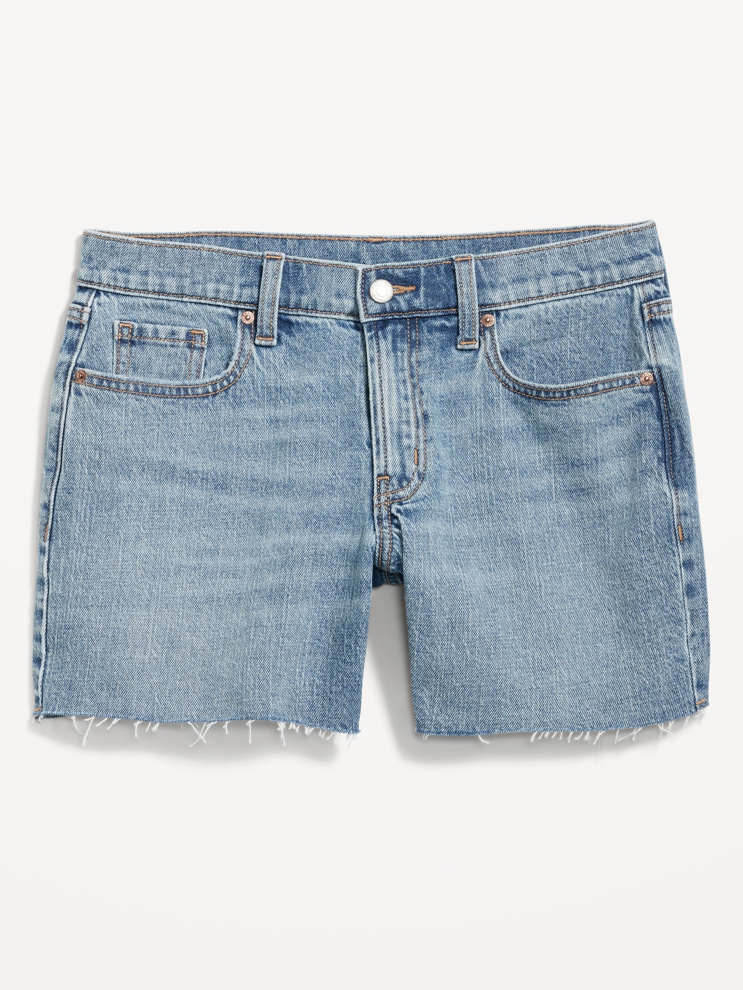 Mid-Rise Boyfriend Cut-Off Jean Shorts -- 5-inch inseam | Old Navy