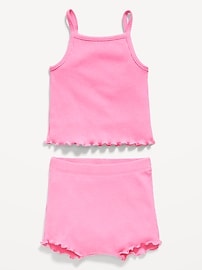 View large product image 3 of 3. Rib-Knit Cami and Shorts Set for Baby